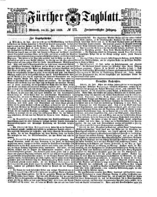 Fürther Tagblatt Mittwoch 21. Juli 1869