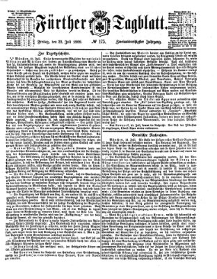 Fürther Tagblatt Freitag 23. Juli 1869