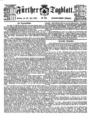 Fürther Tagblatt Freitag 30. Juli 1869