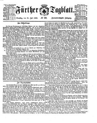 Fürther Tagblatt Samstag 31. Juli 1869