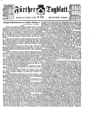 Fürther Tagblatt Sonntag 24. Oktober 1869