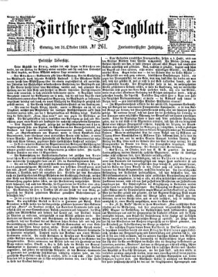 Fürther Tagblatt Sonntag 31. Oktober 1869