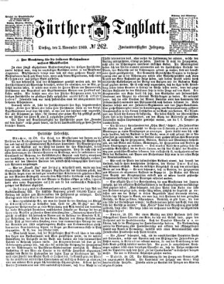 Fürther Tagblatt Dienstag 2. November 1869