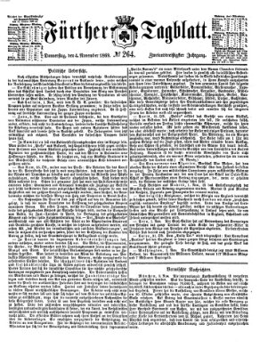 Fürther Tagblatt Donnerstag 4. November 1869