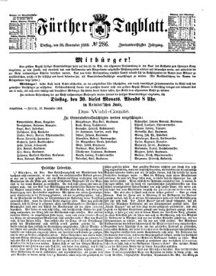 Fürther Tagblatt Dienstag 30. November 1869