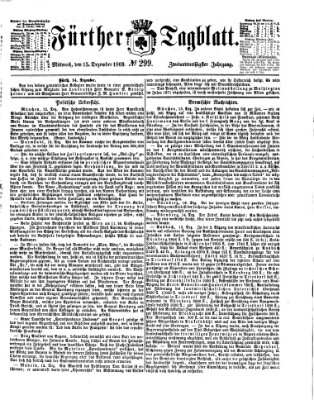 Fürther Tagblatt Mittwoch 15. Dezember 1869