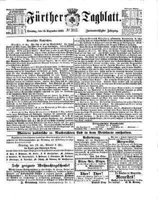 Fürther Tagblatt Sonntag 19. Dezember 1869