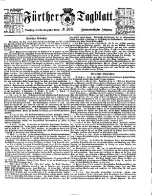 Fürther Tagblatt Samstag 25. Dezember 1869