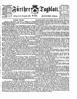 Fürther Tagblatt Freitag 31. Dezember 1869