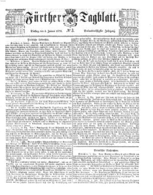 Fürther Tagblatt Dienstag 4. Januar 1870