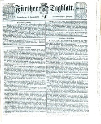 Fürther Tagblatt Donnerstag 6. Januar 1870