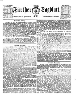 Fürther Tagblatt Mittwoch 12. Januar 1870