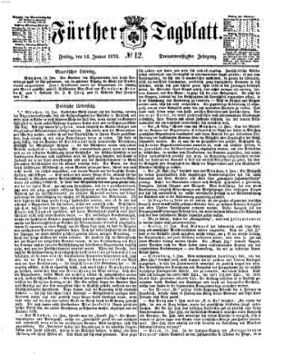 Fürther Tagblatt Freitag 14. Januar 1870