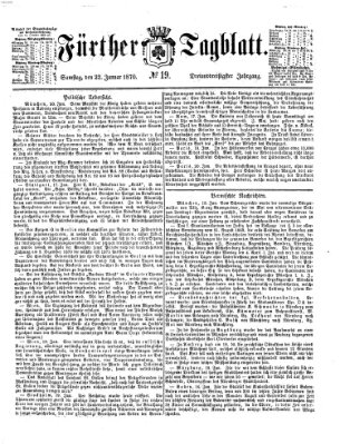 Fürther Tagblatt Samstag 22. Januar 1870