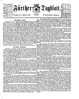 Fürther Tagblatt Dienstag 1. Februar 1870