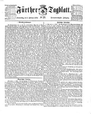 Fürther Tagblatt Donnerstag 3. Februar 1870