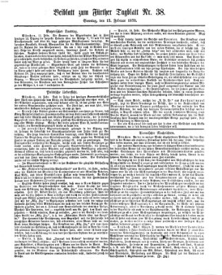 Fürther Tagblatt Sonntag 13. Februar 1870