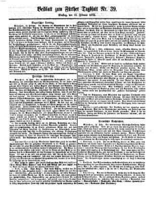 Fürther Tagblatt Dienstag 15. Februar 1870