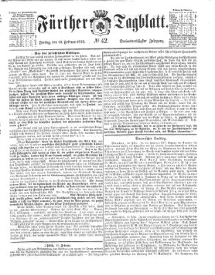 Fürther Tagblatt Freitag 18. Februar 1870