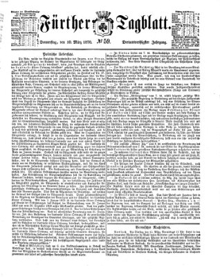 Fürther Tagblatt Donnerstag 10. März 1870