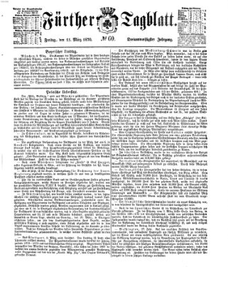 Fürther Tagblatt Freitag 11. März 1870