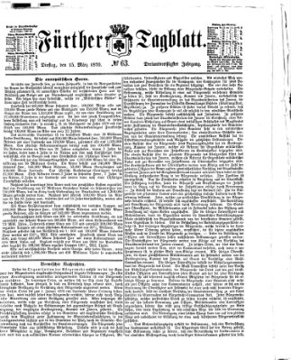 Fürther Tagblatt Dienstag 15. März 1870