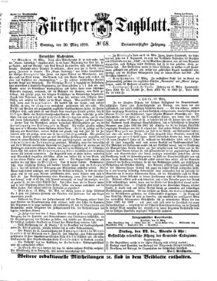 Fürther Tagblatt Sonntag 20. März 1870