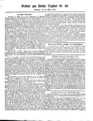 Fürther Tagblatt Sonntag 20. März 1870