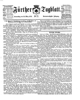 Fürther Tagblatt Donnerstag 24. März 1870