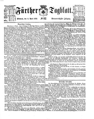 Fürther Tagblatt Mittwoch 6. April 1870