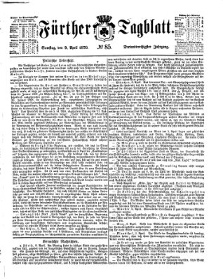 Fürther Tagblatt Samstag 9. April 1870