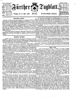 Fürther Tagblatt Dienstag 17. Mai 1870