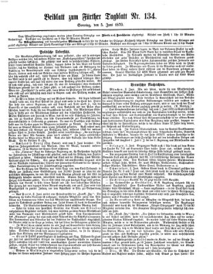 Fürther Tagblatt Sonntag 5. Juni 1870