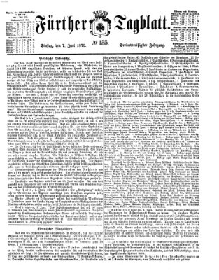 Fürther Tagblatt Dienstag 7. Juni 1870