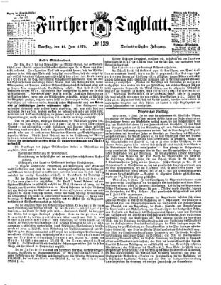 Fürther Tagblatt Samstag 11. Juni 1870