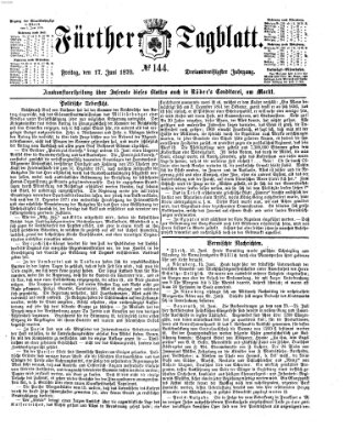 Fürther Tagblatt Freitag 17. Juni 1870