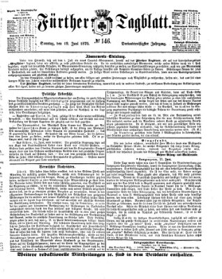 Fürther Tagblatt Sonntag 19. Juni 1870