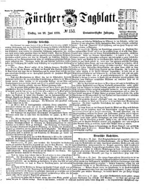 Fürther Tagblatt Dienstag 28. Juni 1870