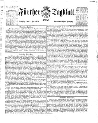 Fürther Tagblatt Samstag 2. Juli 1870