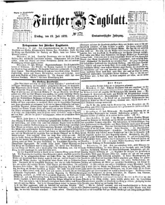 Fürther Tagblatt Dienstag 19. Juli 1870