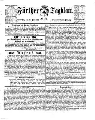 Fürther Tagblatt Donnerstag 28. Juli 1870