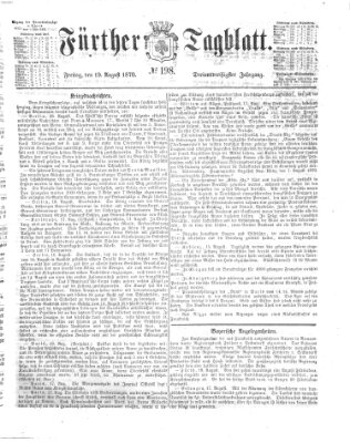 Fürther Tagblatt Freitag 19. August 1870