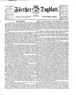 Fürther Tagblatt Dienstag 23. August 1870