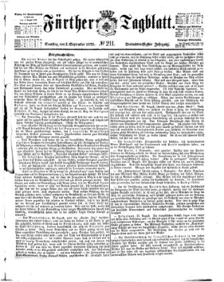 Fürther Tagblatt Samstag 3. September 1870