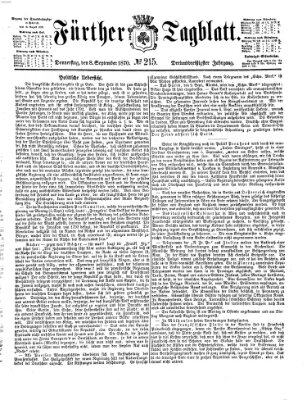 Fürther Tagblatt Donnerstag 8. September 1870