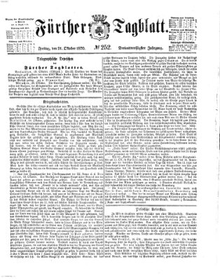 Fürther Tagblatt Freitag 21. Oktober 1870