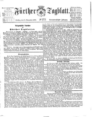 Fürther Tagblatt Dienstag 15. November 1870