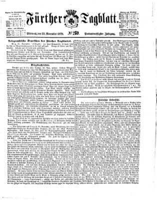 Fürther Tagblatt Mittwoch 23. November 1870