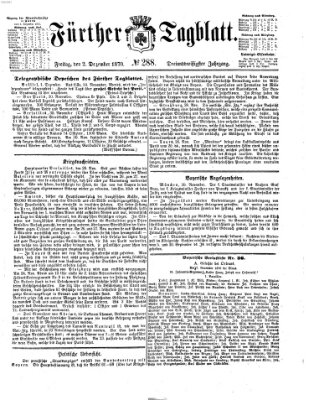 Fürther Tagblatt Freitag 2. Dezember 1870