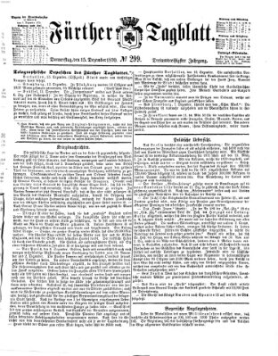 Fürther Tagblatt Donnerstag 15. Dezember 1870